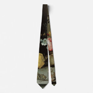 Blumen, Muscheln und Insekten Balthasar van der As Krawatte