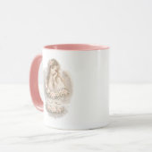 Blumen-Muse Engel-Tasse Tasse (Vorderseite Links)