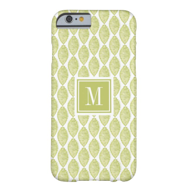Blumen-Muster des Monogramm-| Hygge Case-Mate iPhone Hülle (Rückseite)