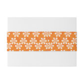 Blumen-Muster Einladungsbanderole (Rückseitenbeispiel)