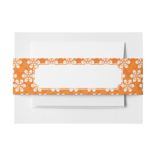 Blumen-Muster Einladungsbanderole (Vorderseite Beispiel)