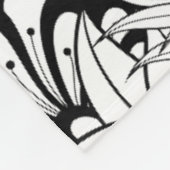 Blumen-Muster-Gekritzel Fleecedecke (Ecke)