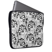 Blumen-Muster-Gekritzel Laptopschutzhülle (Vorne Rechts)