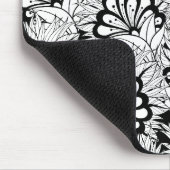 Blumen-Muster-Gekritzel Mousepad (Ecke)