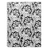 Blumen-Muster-Gekritzel Notizblock (Vorderseite)