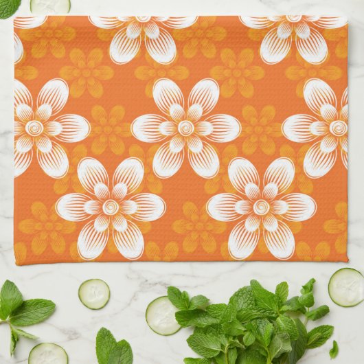 Blumen-Muster Handtuch (Gefaltet)