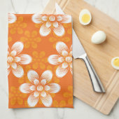 Blumen-Muster Handtuch (Viertel Falte)
