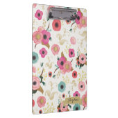 Blumen-Muster-modernes personalisiertes Klippbrett Klemmbrett (Rechts)