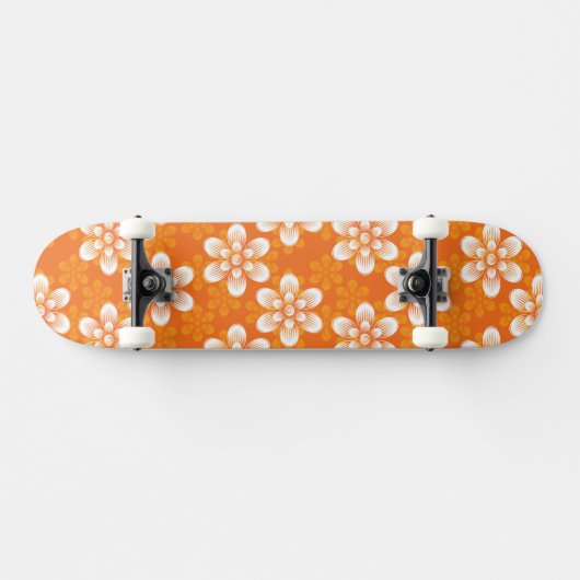 Blumen-Muster Skateboard (Horizontal)