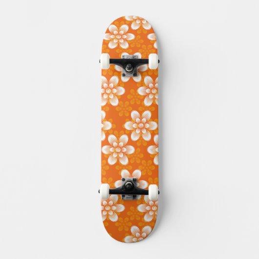 Blumen-Muster Skateboard (Vorderseite)