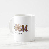 Blumen-MUTTER Benutzerdefinierter Name Elegantes S Kaffeetasse (Vorderseite Links)
