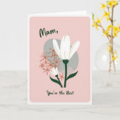 Blumen Muttertag Beste Mama Karte (Gelbe Blume)