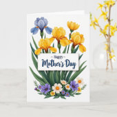 Blumen-Muttertag-Grußkarte Karte (Gelbe Blume)
