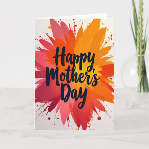 Blumen-Muttertag-Karte mit Ausbruchdesign Karte