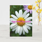 Blumen Muttertag Oma Karte (Gelbe Blume)