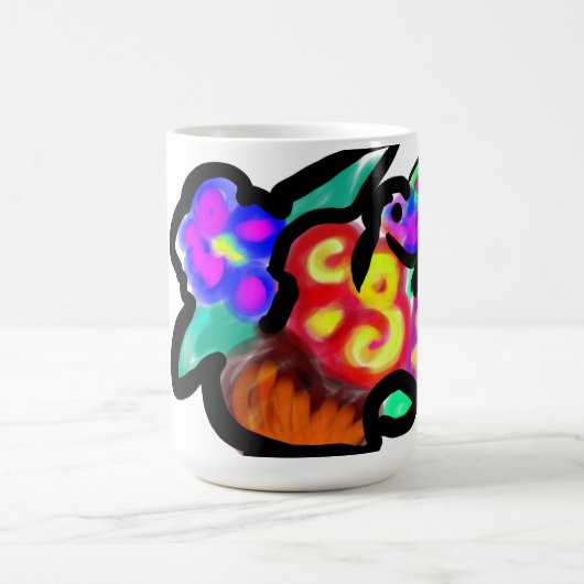 Blumen Muttertag süß Kaffeetasse (Mittel)