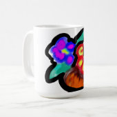 Blumen Muttertag süß Kaffeetasse (Vorderseite Links)