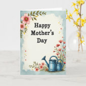 Blumen Muttertags Cloud Karte (Gelbe Blume)