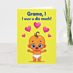 Blumen Muttertags Grußkarte für Kleinkinder Karte