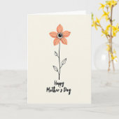 Blumen-Muttertags-Karte Karte (Gelbe Blume)