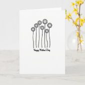 Blumen-Muttertags-Karte mit Ausschnittdesign Karte (Gelbe Blume)