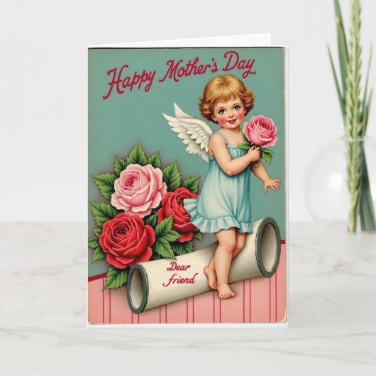 Blumen Muttertags Kinderkarte Karte (Vorderseite)