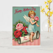 Blumen Muttertags Kinderkarte Karte (Gelbe Blume)