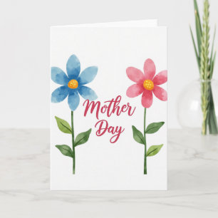 Blumen-Muttertags-Kunstkarte Karte