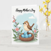 Blumen-Muttertags-Nest-Karte Karte (Gelbe Blume)