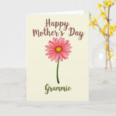 Blumen-Muttertags-Oma-Karte Karte (Gelbe Blume)