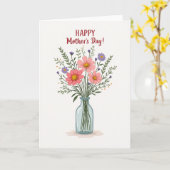Blumen Muttertagskarte Karte (Gelbe Blume)