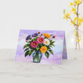 Blumen-Muttertagskarte Karte (Gelbe Blume)