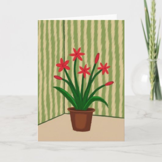 Blumen-Muttertagspflanzenkarte Karte (Vorderseite)