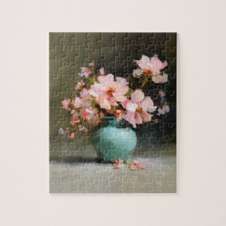 Blumen nach Einbruch der Dämmerung | Malerisches f Puzzle