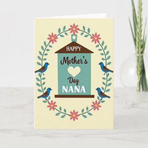 Blumen-Nana-Muttertags-Karte Karte