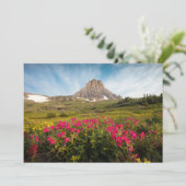 Blumen | Nationalpark des Gletschers von Montana Dankeskarte (Stehend Vorderseite)