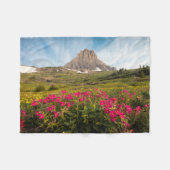 Blumen | Nationalpark des Gletschers von Montana Fleecedecke (Vorderseite (Horizontal))