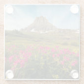 Blumen | Nationalpark des Gletschers von Montana Glasuntersetzer (Rückseite)