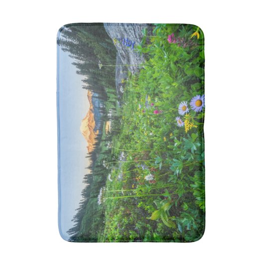 Blumen | Nationalpark Rainier Badematte (Vorderseite Vertikal)