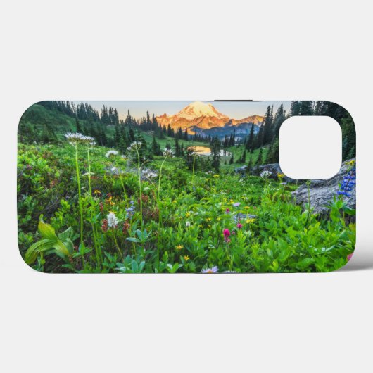 Blumen | Nationalpark Rainier Case-Mate iPhone Hülle (Rückseite (Horizontal))