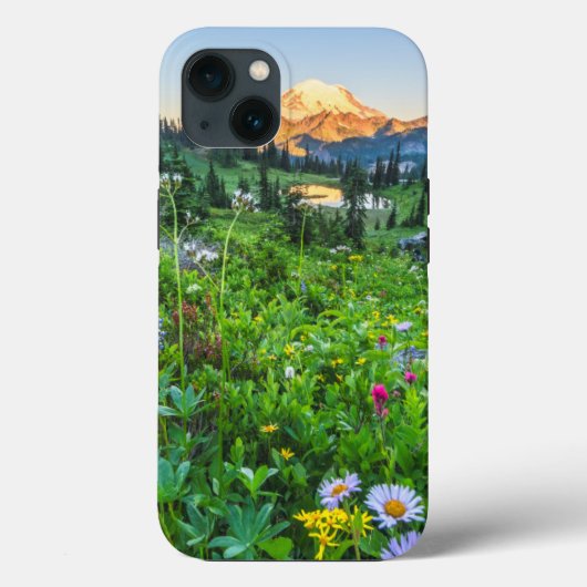 Blumen | Nationalpark Rainier Case-Mate iPhone Hülle (Rückseite)