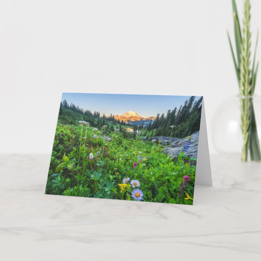 Blumen | Nationalpark Rainier Karte (Vorderseite)