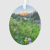 Blumen | Nationalpark Rainier Ornament (Vorderseite)