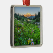 Blumen | Nationalpark Rainier Ornament Aus Metall (Rechts)