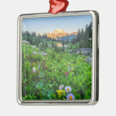 Blumen | Nationalpark Rainier Ornament Aus Metall (Links)