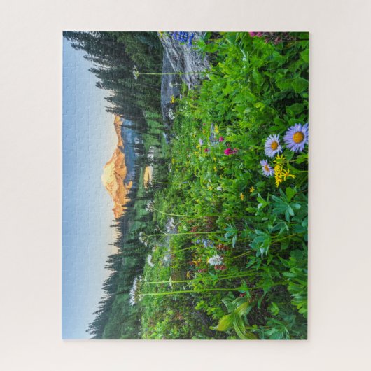 Blumen | Nationalpark Rainier Puzzle (Vertikal)