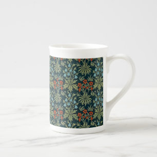 Blumen Nelke Blauglocke John Henry Dearle Vintage Porzellantasse