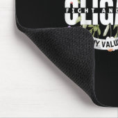 Blumen nicht mein Präsident kämpft und widersetzt Mousepad (Ecke)