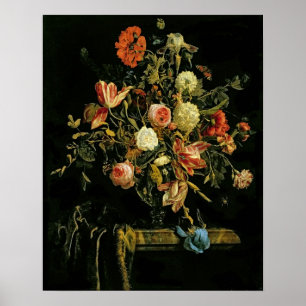 Blumen-noch Leben, 1706 Poster