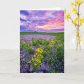 Blumen | North Dakota Red River Valley Karte (Gelbe Blume)